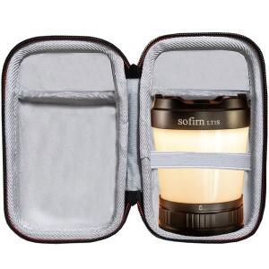 하드 EVA 야외 여행용 휴대 박스 보관 가방 케이스 커버 소피른 LT1S USB C 21700 충전식 캠핑 라이트용