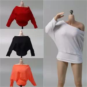 6 DMTOYS 여성 루즈핏 여성피규어의상 2인치 맨투맨 DF095 원