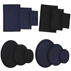 철검은 능 직물 Hemming 자수 무릎 스티커 헝겊 의류 아동 구멍을 수리