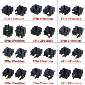 전기실 히터 위치 3 핀 5 6 8 2 4 7 로터리 선택기 AC 250V 16A 라디에이터 1PC