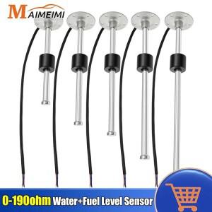 MH 자동차 연료 레벨 센서 0-190 옴 스테인레스 스틸 A5 오일 탱크 미터 100/200/500mm 보트 해양 12V24V