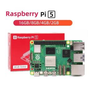 라즈베리 파이5 8GB 16GB 4GB 2GB 키트 노트북 미니 PC 컴퓨터 2.4GHz 64비트 쿼드코어 Arm Cortex-A76 블