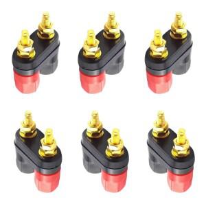 바인딩 포스트 스피커 4MM 잭 바나나 플러그 소켓 커플 터미널 커넥터 앰프