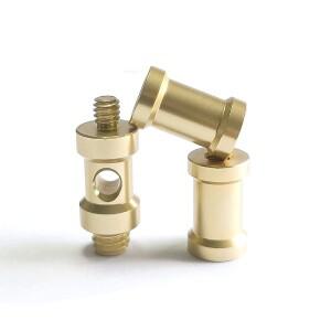 [호환품]알루미늄 구리 색상 1/4 3/8 나사 어댑터 소켓 스터드 남성 카메라 삼각대 우산 라이트 스탠드 액