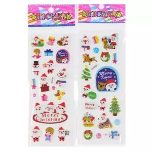 학원답례 장난감 크리스마스 말랑 스티커(4P) 12개 [AQG4283]