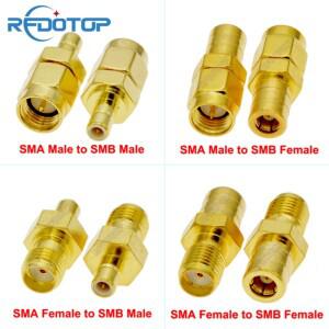 SMB SMA로 변환 어댑터 DAB+/FM/AM 라디오 자동차 트럭 위성 DAB 안테나 SMA-SMB 남성 여성 RF 커넥터