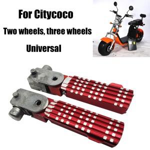 전기 스쿠터 바이크 오토바이 세발 자전거 스틸 발 나머지 접이식 페달 Citycoco Harley 범용