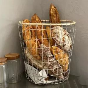 빵 바게트 와이어 철제 바구니 19x8cm 바스켓 09I형 정리함 진열 야채 카페 보