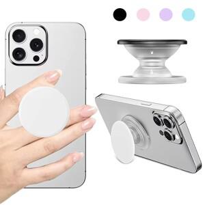 Grippopso 2-in-1 소켓 실리콘 그립 전화 홀더 손가락 반지 Griptok 스탠드 뒷면 커버 스티커 핸드폰 액세