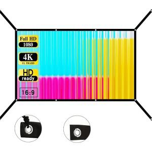 60-150인치 벽걸이형 접이식 프로젝션 스크린  홈 시어터 - 확장형