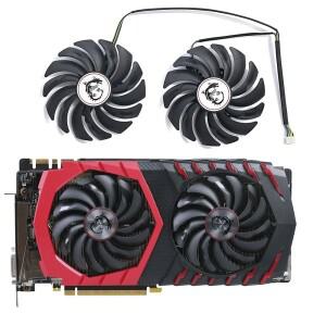 2PCS PLD10010S12HH DC12V 0.40A 4PIN MSI RX470 480 570 580 GTX1080Ti 1080 게임용 그래픽 카드 쿨러 팬