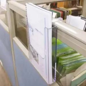 [문구] 아크릴 문서 거치대 A4 파티션 정리함 서류 꽂이용 케이스