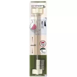 국자 다용도 스텐 국자걸이 주방 조리 도구 거치대 걸이 7P 선반