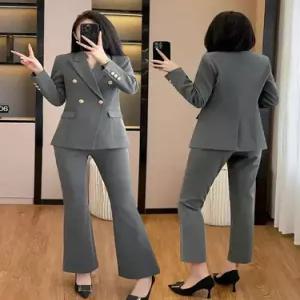 여성용 블랙 오피스룩 작업복 정장세트 핏예쁜 면접 대학생 세트 코트 정장 인기1