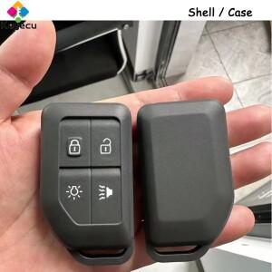 [호환품]KEYECU 교체 원격 제어 자동차 키 쉘 케이스 하우징 볼보 호환 FM FH16 트럭용 4 버튼 포브 포함