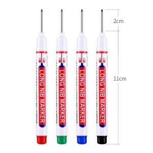 Haile-딥 홀 긴 펜촉 범용 마커펜 방수 기계식 목공 욕실 건설 마킹펜