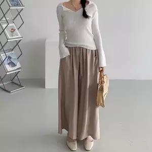 여자 핀턱 휴가룩 소프트핏 SS 고무줄 바지 (46570083)