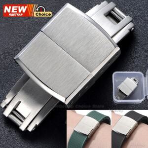 [호환품] 해제 폴드 버클 16mm 20mm 플랫 엔드 범용 버튼 더블 클릭 버터플라이 시계줄 스트랩 클라스프 패