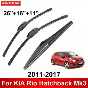 와이퍼 12346개 KIA Rio Hatchback Mk3 2011-2017 차량용 전면 후면 브러쉬 2013 2014 2015 2016