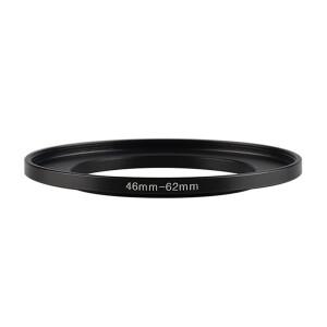 캐논 호환 니콘 소니호환 DSLR 카메라 렌즈용 알루미늄 블랙 스텝 업 필터 링 46mm-62mm 어댑터