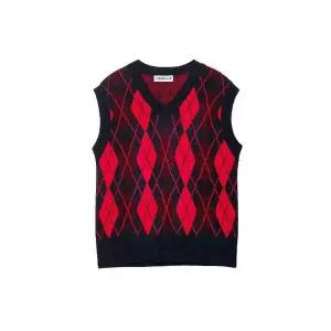 여자 활용도 좋은 니트조끼 가을 브이넥 아가일 나시 SPO마켓3