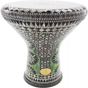 새로운! 가와렛 엘 팬 클래식 17인치 펄 다르부카 드럼 타악기의 어머니 (그린 나시라)