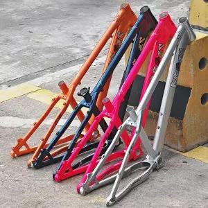 자전거프레임 KRSEC 산악자전거 더트 점핑 프레임 퀵 릴리즈 드롭아웃 스페이싱 135x10mm 외부 케이블 라우