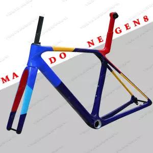 자전거프레임 SLR 9 세대 8 올 이너 케이블 디스크 로드 카본 프레임 T1000 바이크 최대 타이어 700x32C 레