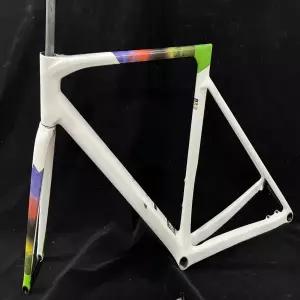 자전거프레임 V5RS 풀 카본 에어로 로드 자전거 프레임 T1200  경량 레이싱 프레임셋 디스크 브레이크 내부
