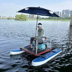 낚시용 수상 좌대 접지 받침대 플랫폼 보트 접이식 에어매트 경량 민물 낚시 배 스포츠