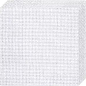 10 PCS 다 천 14 카운트 크로스 스티치 원단 공예 자수용 프리컷 화이트 스퀘어 수제 바느질 DIY