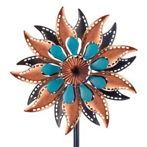 VEWOGARDEN 브라운 블루 메탈 윈드 및 스피너