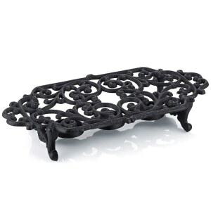 몰리구 주조 철제 찻주전자 워머 스탠드 3 캔들 홀더 히터 베이스