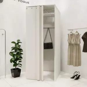 간이탈의실 스탠드형 행사장 이동식 옷가게 임시 풀세트 행거