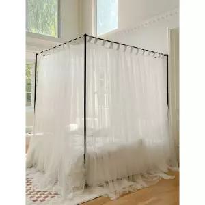 침대캐노피 공주모기장 캐노피 프레임 궁전 방충망 공주 커튼