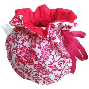 JUNOR 티 코시 레트로 플로럴 코튼 프린트 주방 포트 먼지 커버 아침 보온 단열 및 색상 11