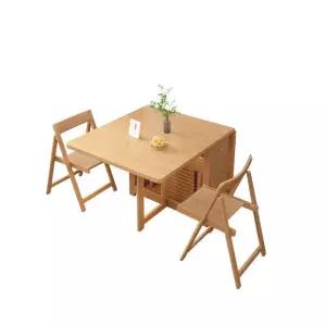 접이식식탁세트 원목 폴딩테이블 확장형 세트 이동식 가정용