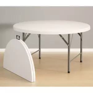 접이식 원형 테이블 플라스틱 캠핑 폴딩 포차 작은 파라솔