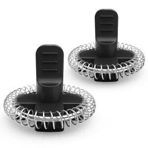 12 in 1 전기 우유 거품기 및 온열기용 리바트로 2팩 교체용 자동 찜기 검은색 5 x 인치