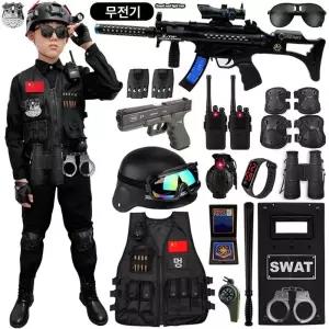 특수부대 요원 코스튬 의상 장난감 경찰 유니폼 특전대