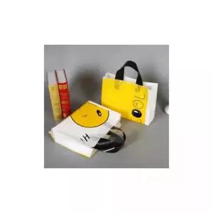 방수 인기 전 쇼핑백 비닐 스마일 핸들 리유저블