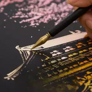 야경 스크래치 북 성인용 명화 취미 스크래치 컬러링 북 힐링 핸드메이드 인테리어 그리기 벽장식 선물용