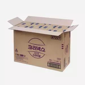 크리넥스 47227 드라이셀 핸드타올 천연펄프 5000매입 1개