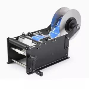 수동 라벨 부착기 병 바코드 기계 핸드 라벨기 원형 라벨러 상표