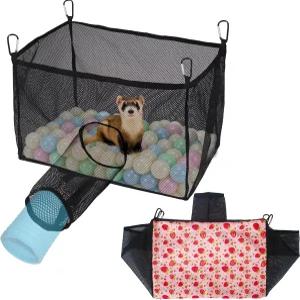 리투루 페럿 볼 핏 해먹 케이지 장난감 터널 호환 햄스터와 친칠라에 적합 (볼 미포함)