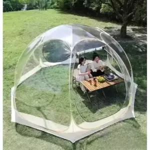 투명돔텐트 캠핑 방수 비닐 에어 썬룸 쉘터 카페 야외