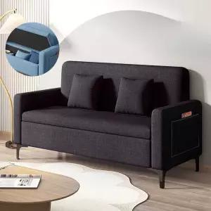 3인용 쇼파 패브릭 모듈 길이 수납형 골드 거실 인용쇼파 소파베드