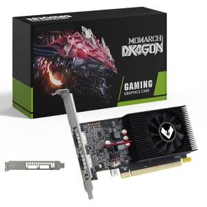 MOUGOOL AMD Radeon R7 350 4GB 로우 프로파일 그래픽 카드 멀티 모니터용 듀얼 HDMI 포트 GDDR3 128비트 슬림 데스크톱 PC용 SFF 하프 하이트 비디오 Windows 10 / 8.1 7 컴퓨터 GPU 지원
