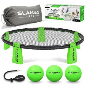 GoSports SLAMMO PRO 게임 세트 - 3개의 볼 펌프 휴대용 케이스가 포함된 새롭고