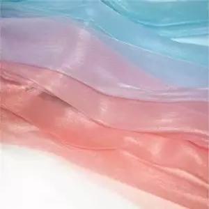 의상 웨딩 패브릭 쉬폰천 그라데이션 드레스 실크